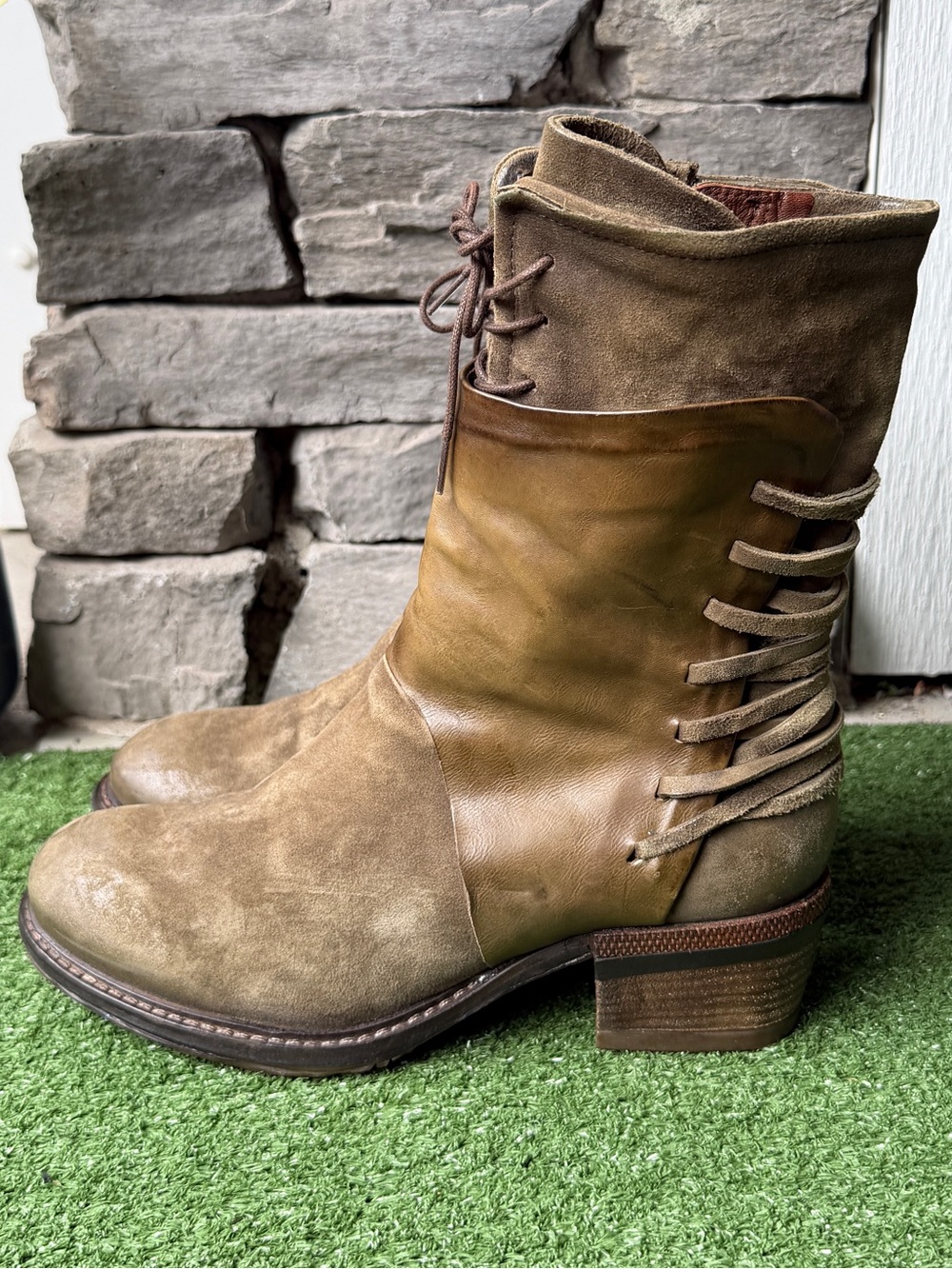 A.S.98 Chet Katrina Distressed Leather Women’s Boots